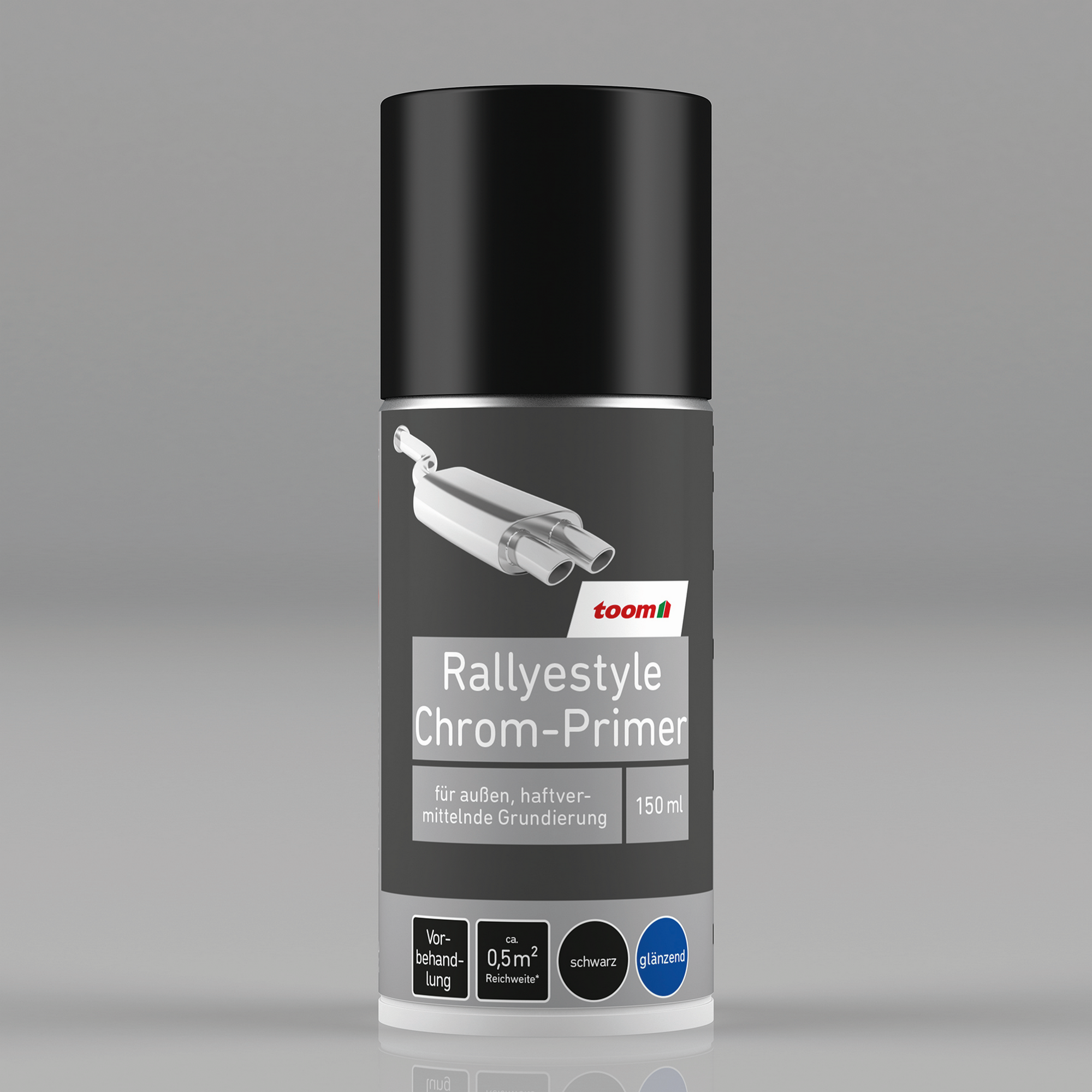 Rallyestyle-Sprühlack schwarz glänzend 150 ml + product picture
