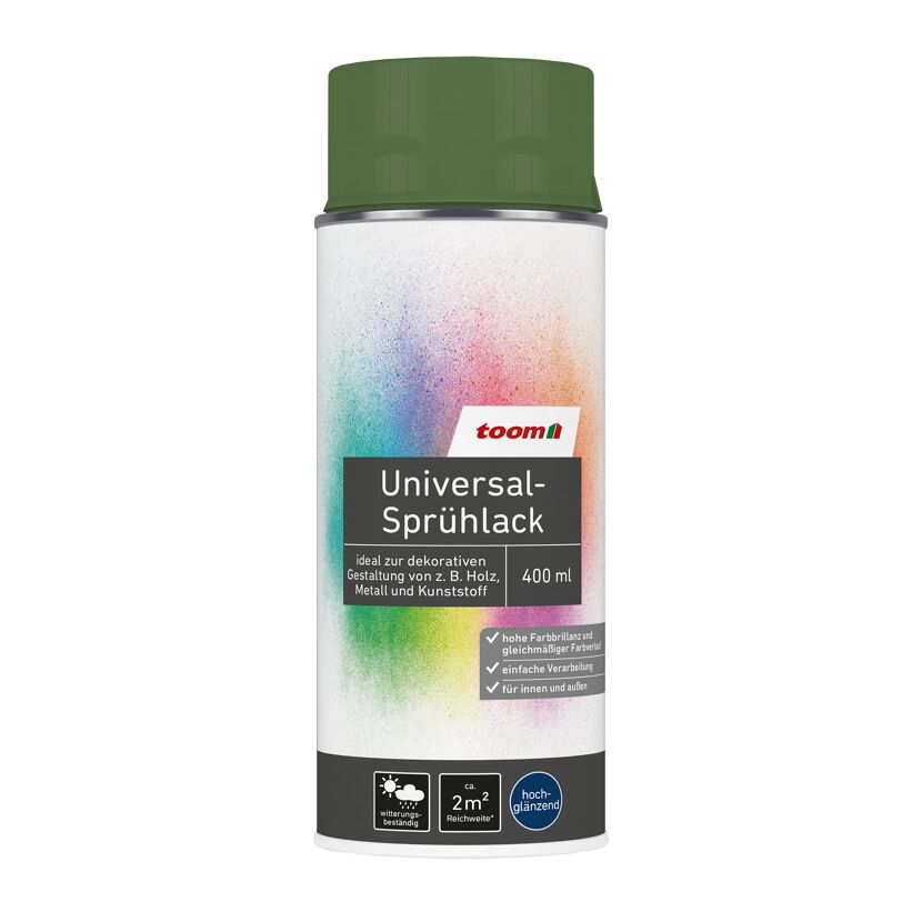 toom Universal-Sprühlack tannengrün hochglänzend