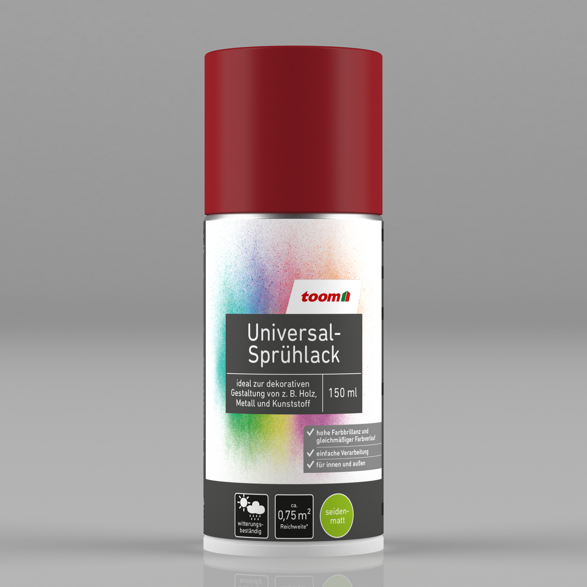 Universal-Sprühlack rubinrot seidenmatt 150 ml + product picture