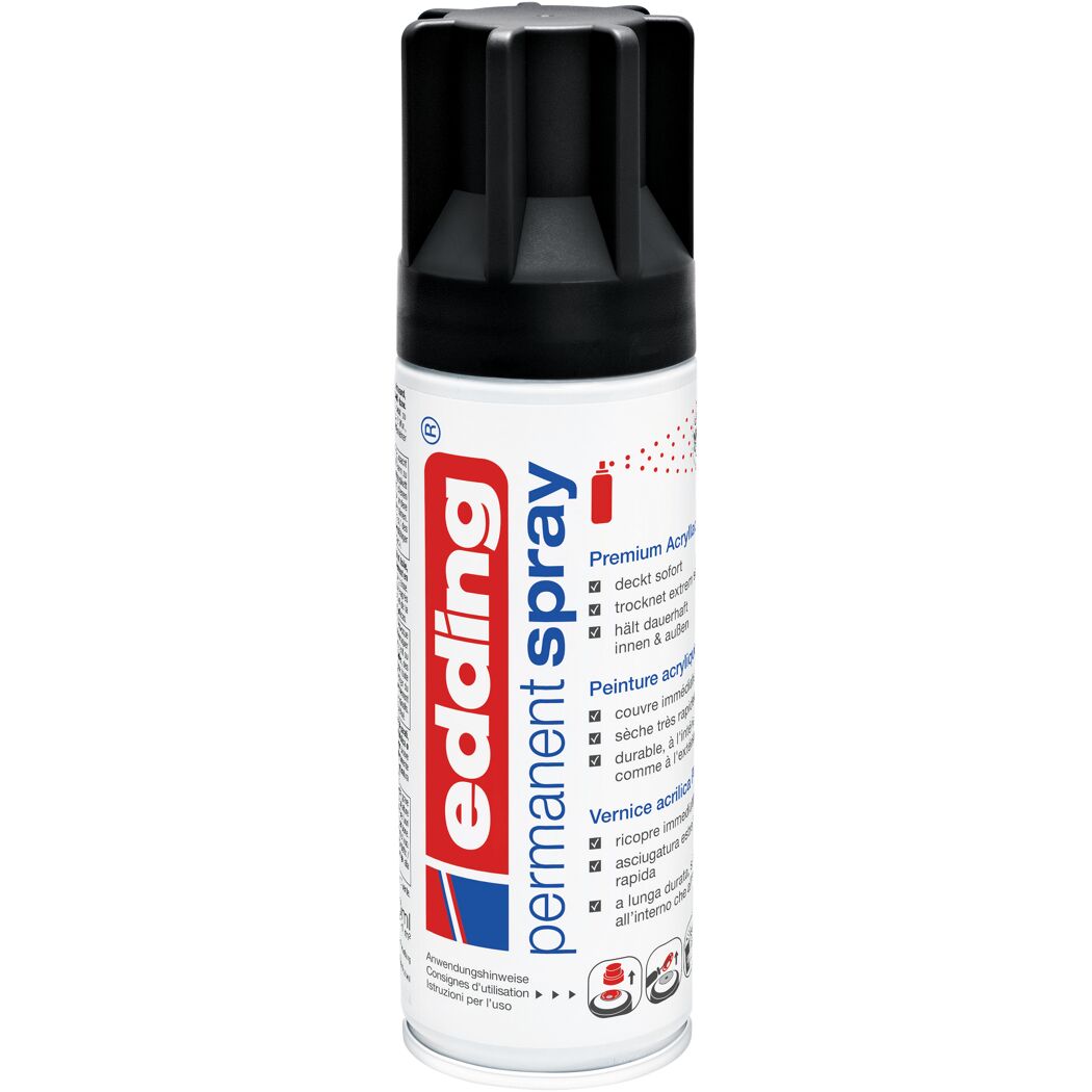 edding Permanentspray schwarz matt