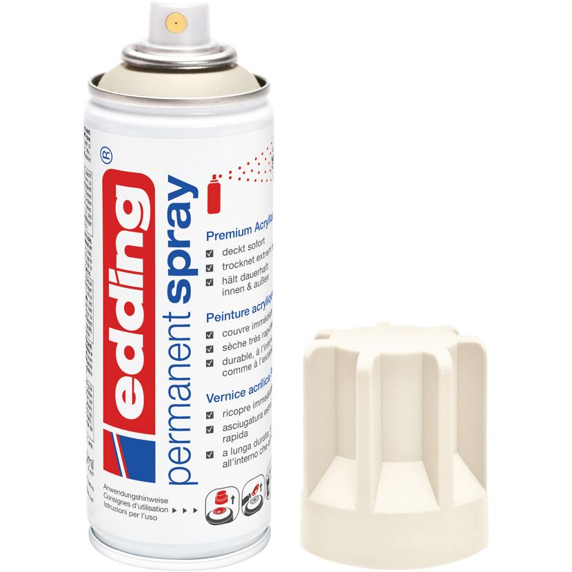 edding Permanentspray cremeweiß matt
