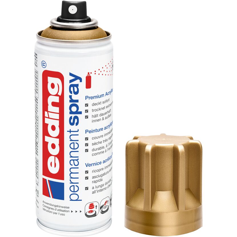 edding Permanentspray gold 200 ml