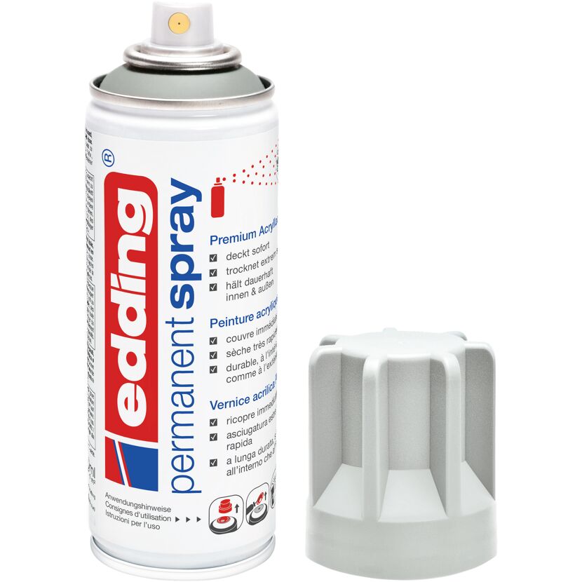 edding Permanentspray lichtgrau matt