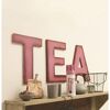 Wanddekoration "TEA" mit edding Permanentspray in Edelmauve