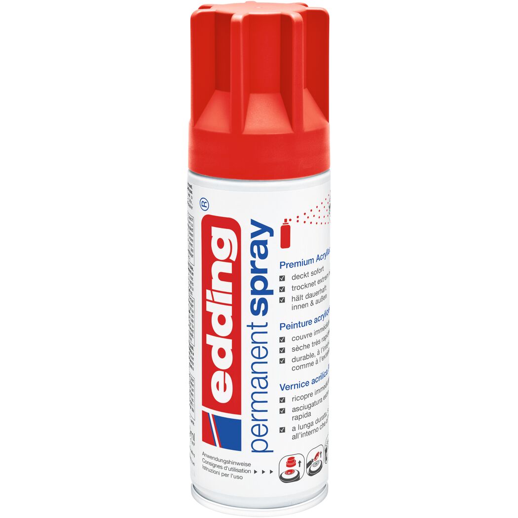 Edding Permanent Spraydose Verkehrsrot