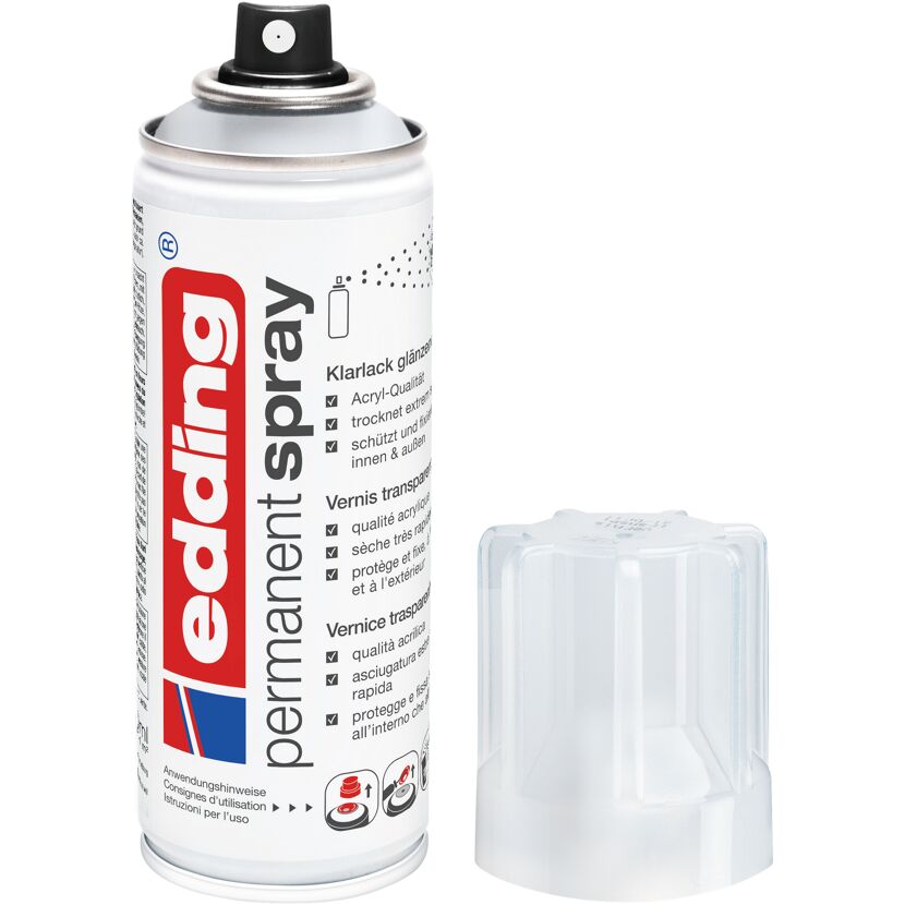 edding Permanent Spray Klarlack glänzend