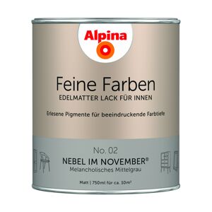 Feine Farben 'Nebel im November' mittelgrau matt 750 ml