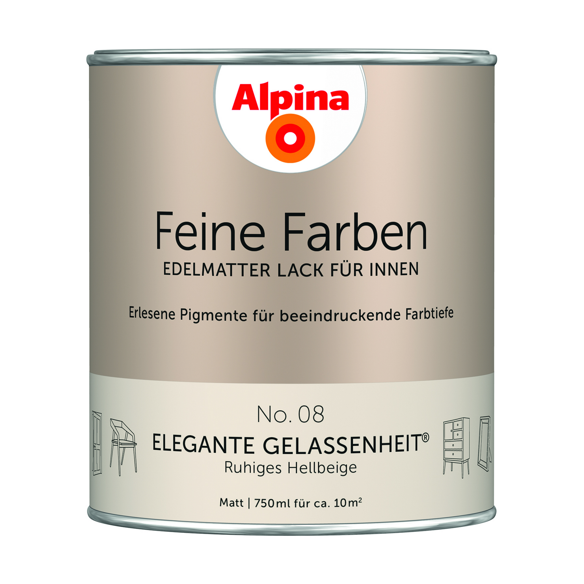 Feine Farben 'Elegante Gelassenheit' hellbeige matt 750 ml + product picture