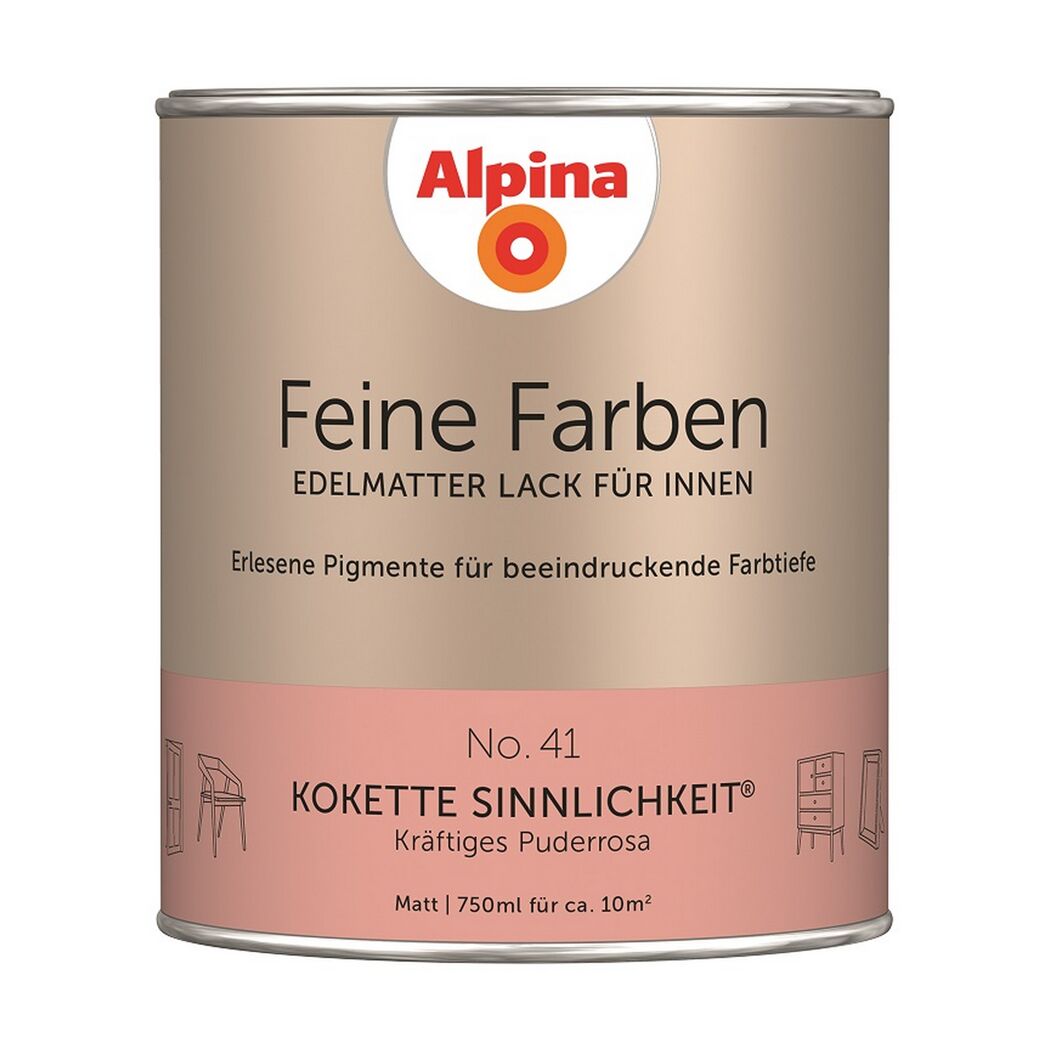 Feine Farben 'Kokette Sinnlichkeit' rosa matt 750 ml
