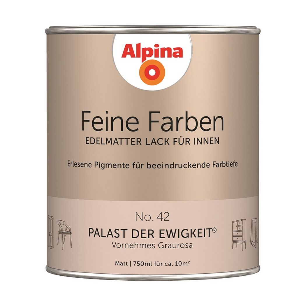 Feine Farben 'Palast der Ewigkeit' cremebeige matt 750 ml