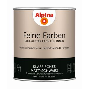 Feine Farben 'Klassisches Matt-Schwarz' schwarz matt 750 ml