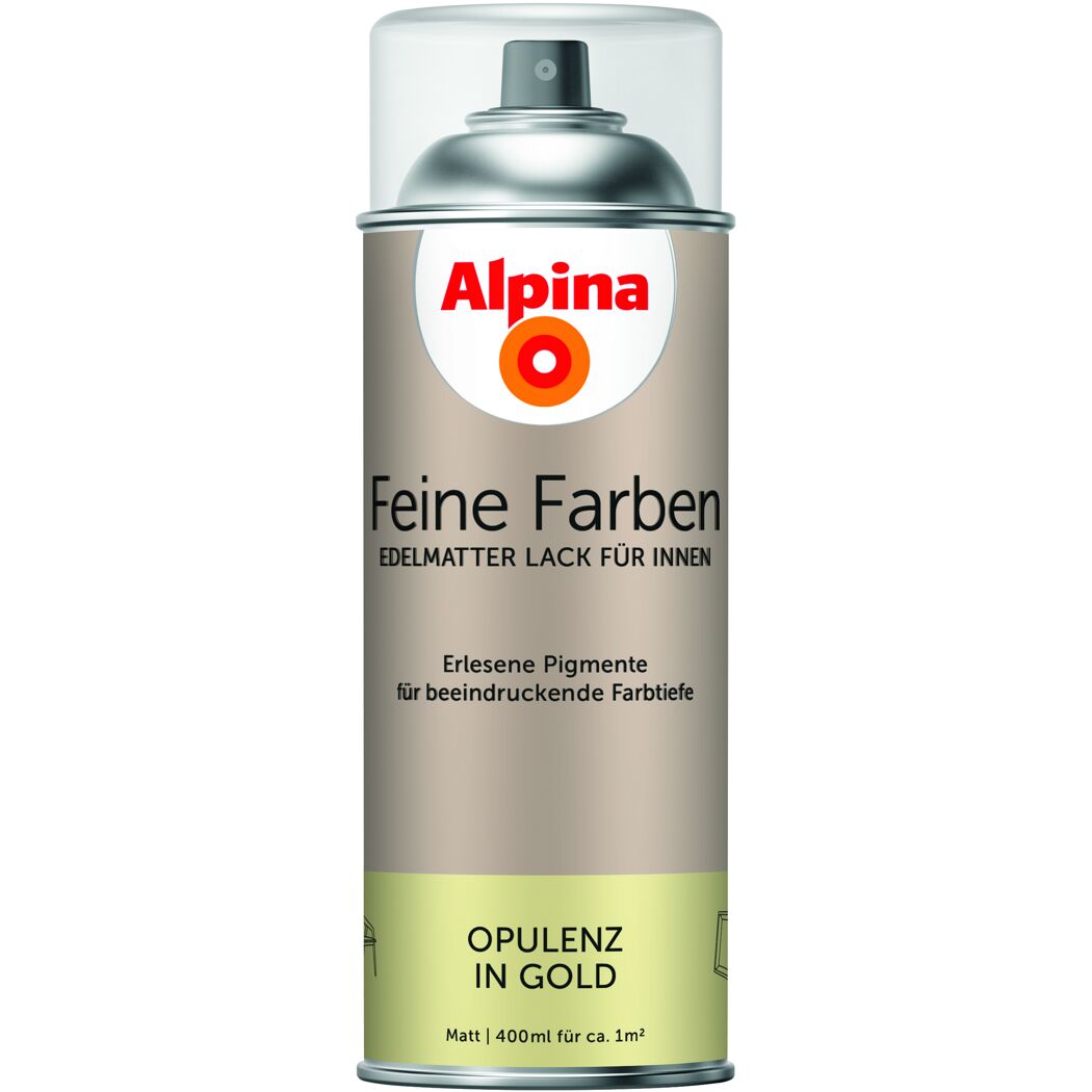 Alpina Feine Farben Sprühlack Opulenz in Gold, 400 ml