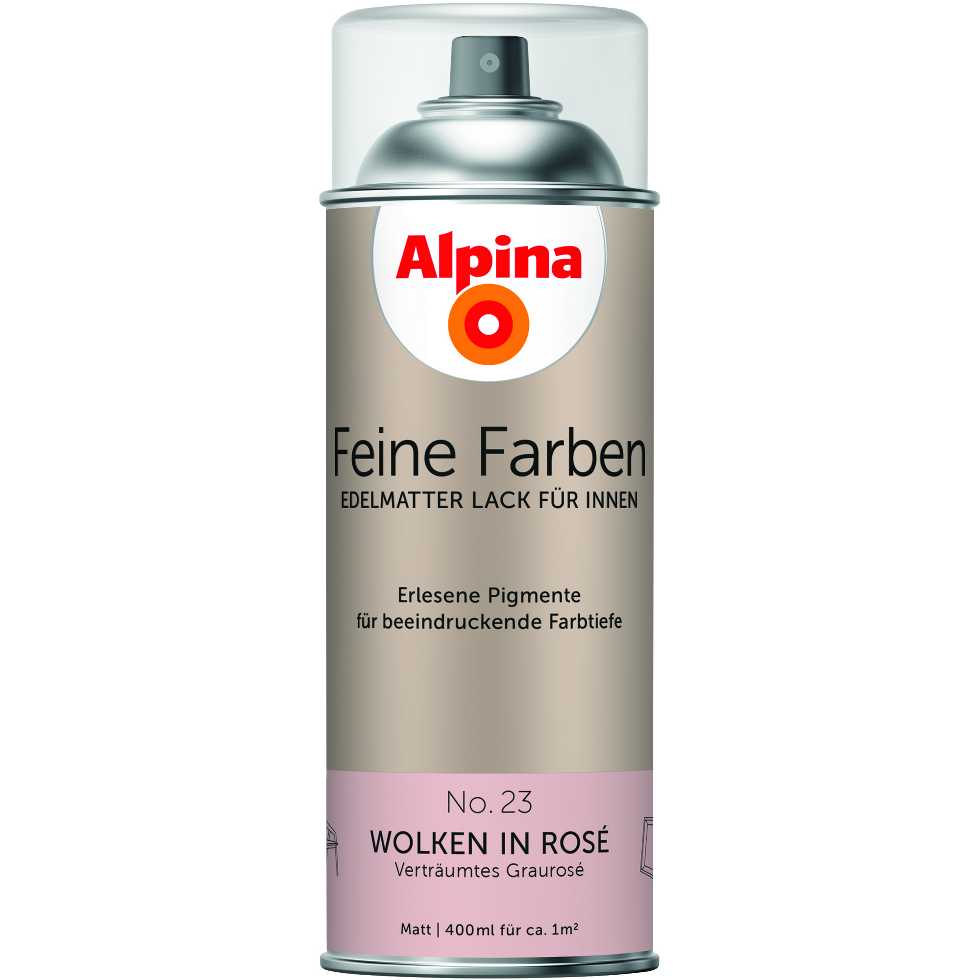 Feine Farben 'Wolken in Rosé' rosa matt 400 ml + product picture