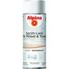 Alpina Sprüh-Lack für Möbel & Türen, Weiß, Seidenmatt