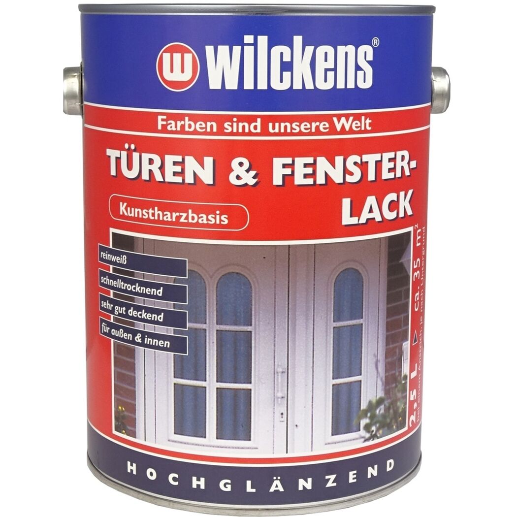 Wilckens Türen- und Fensterlack, weiß, hochglänzend