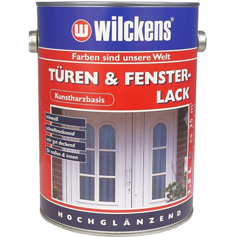Wilckens Türen- und Fensterlack, weiß, hochglänzend