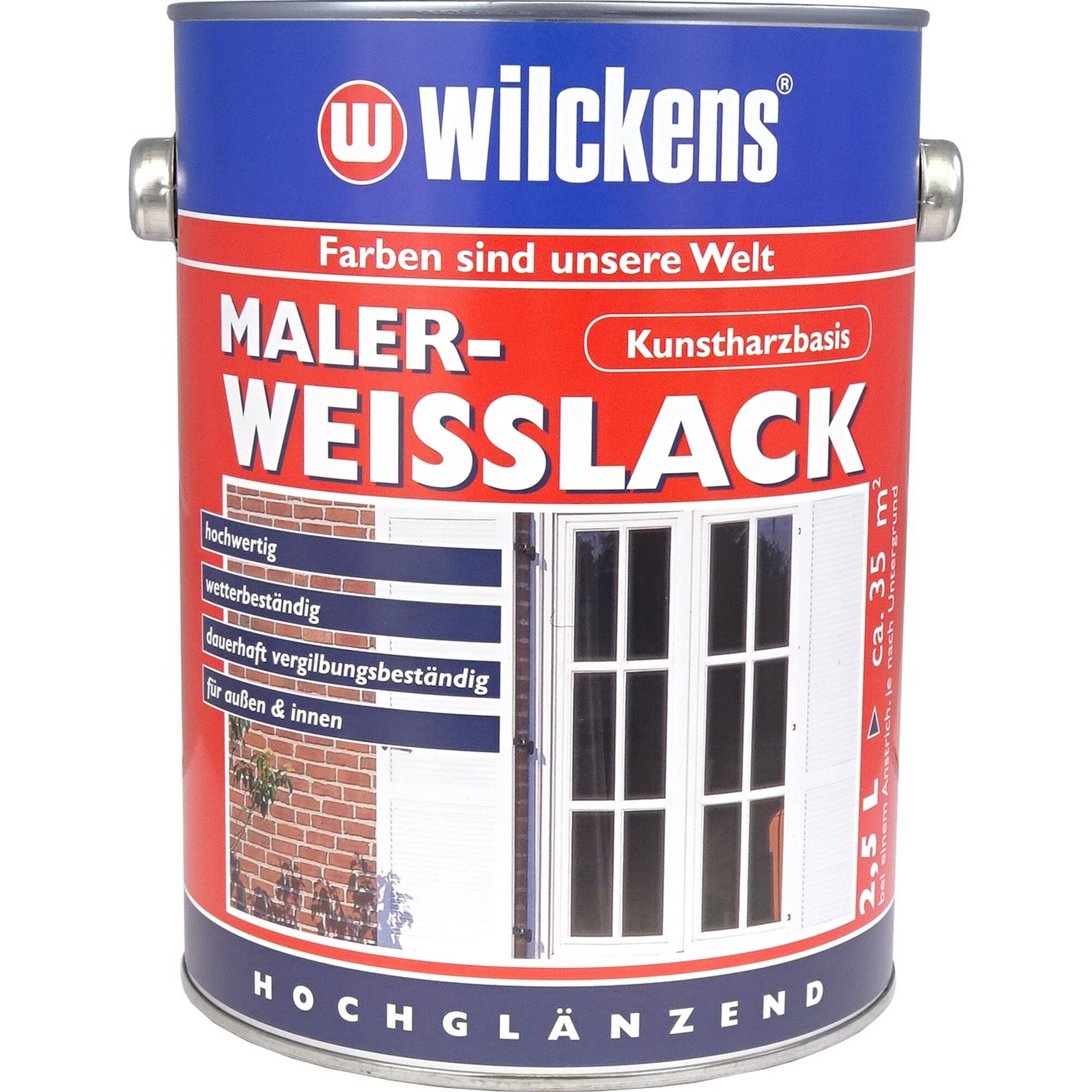 Wilckens Maler-Weisslack, hochglänzend, 2,5 l