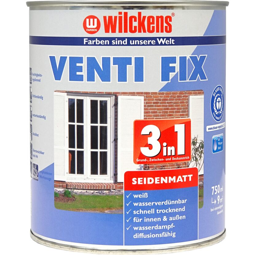 Wilckens Venti Fix 3 in 1 Farbe weiß seidenmatt