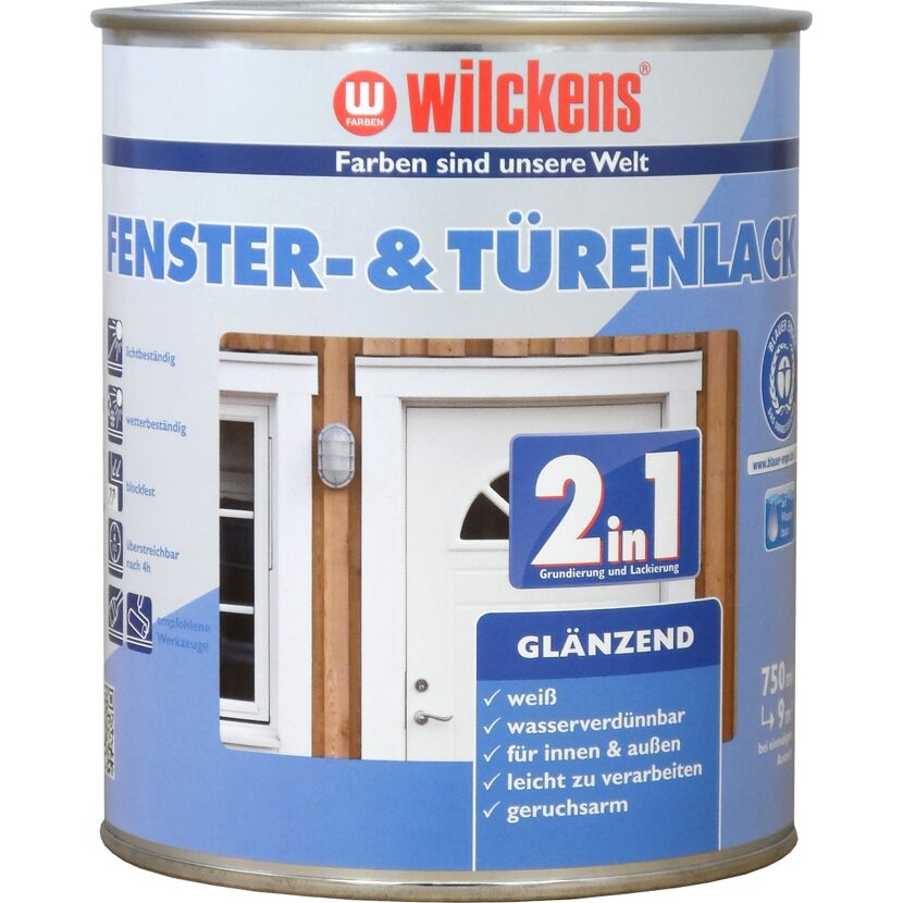 Wilckens Fenster- & Türenlack glänzend weiß