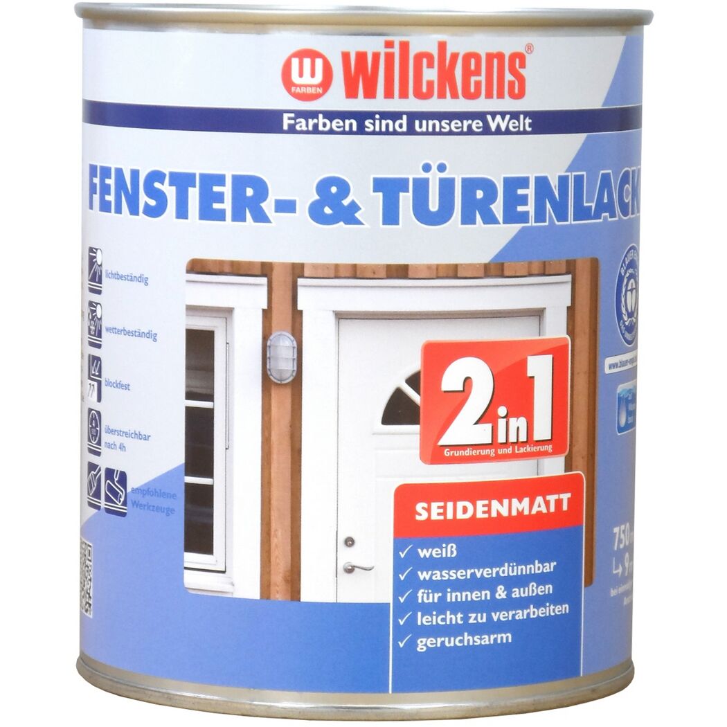 Wilckens Fenster- & Türenlack weiß seidenmatt