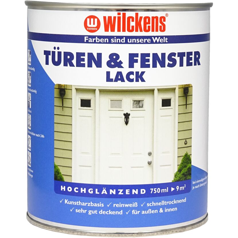 Wilckens Türen und Fensterlack, weiß, hochglänzend
