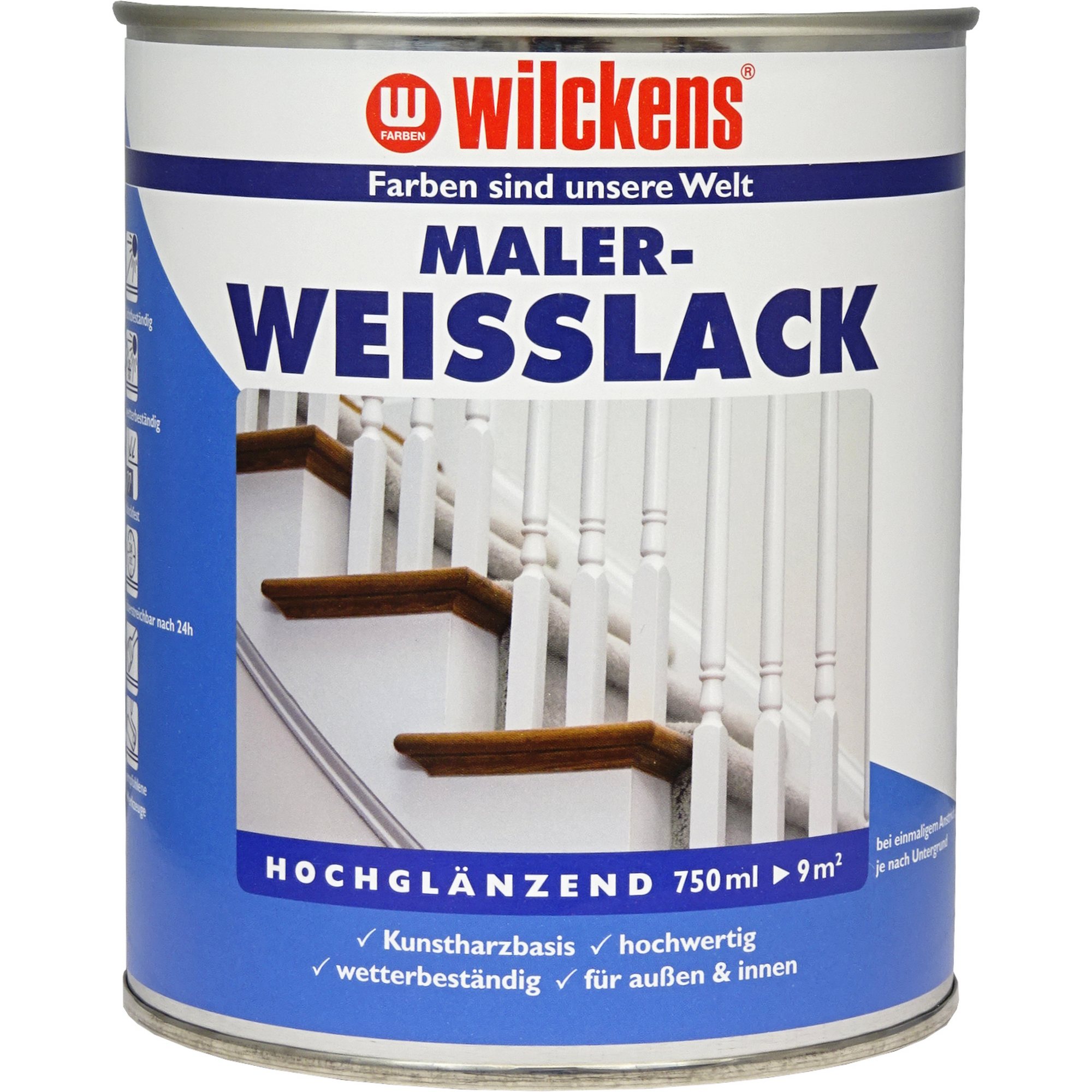 Maler Weißlack hochglänzend 750 ml + product picture