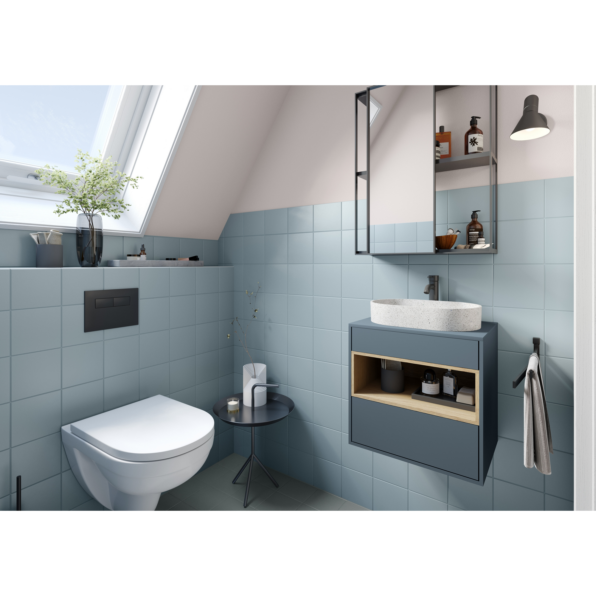 Fliesenlack 2K Nordsee seidenmatt 750 ml