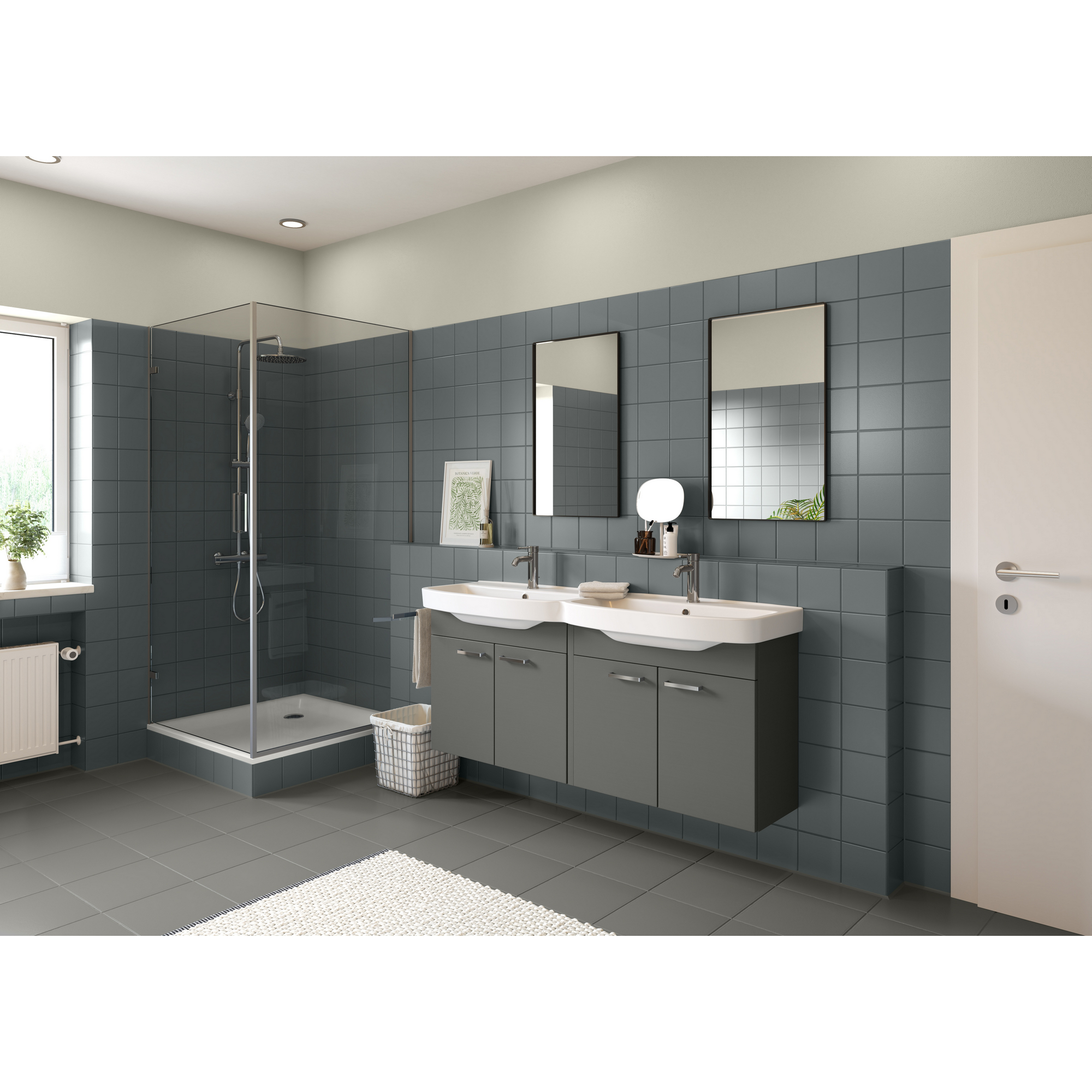 Fliesenlack 2K Schiefer seidenmatt 750 ml