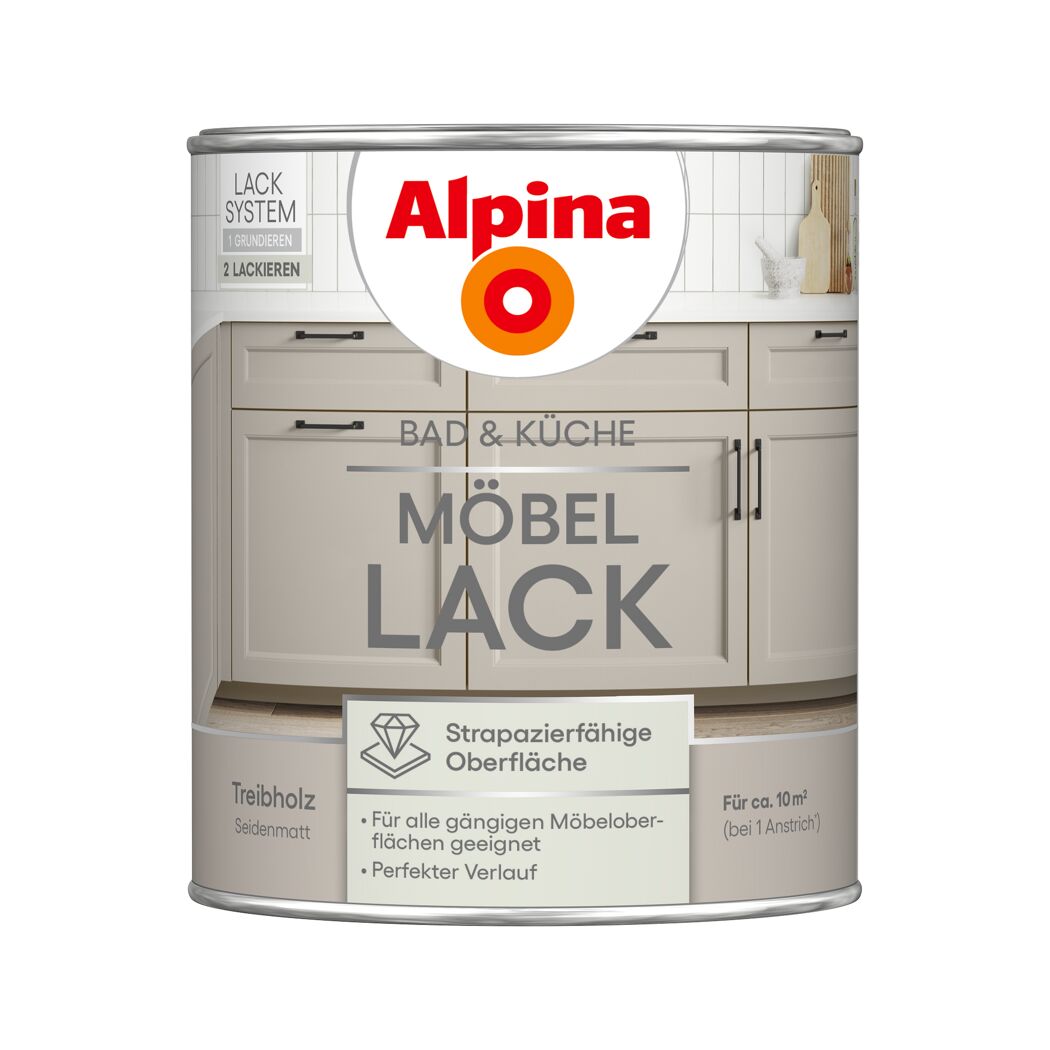 Graue Farbdose Alpina Möbellack