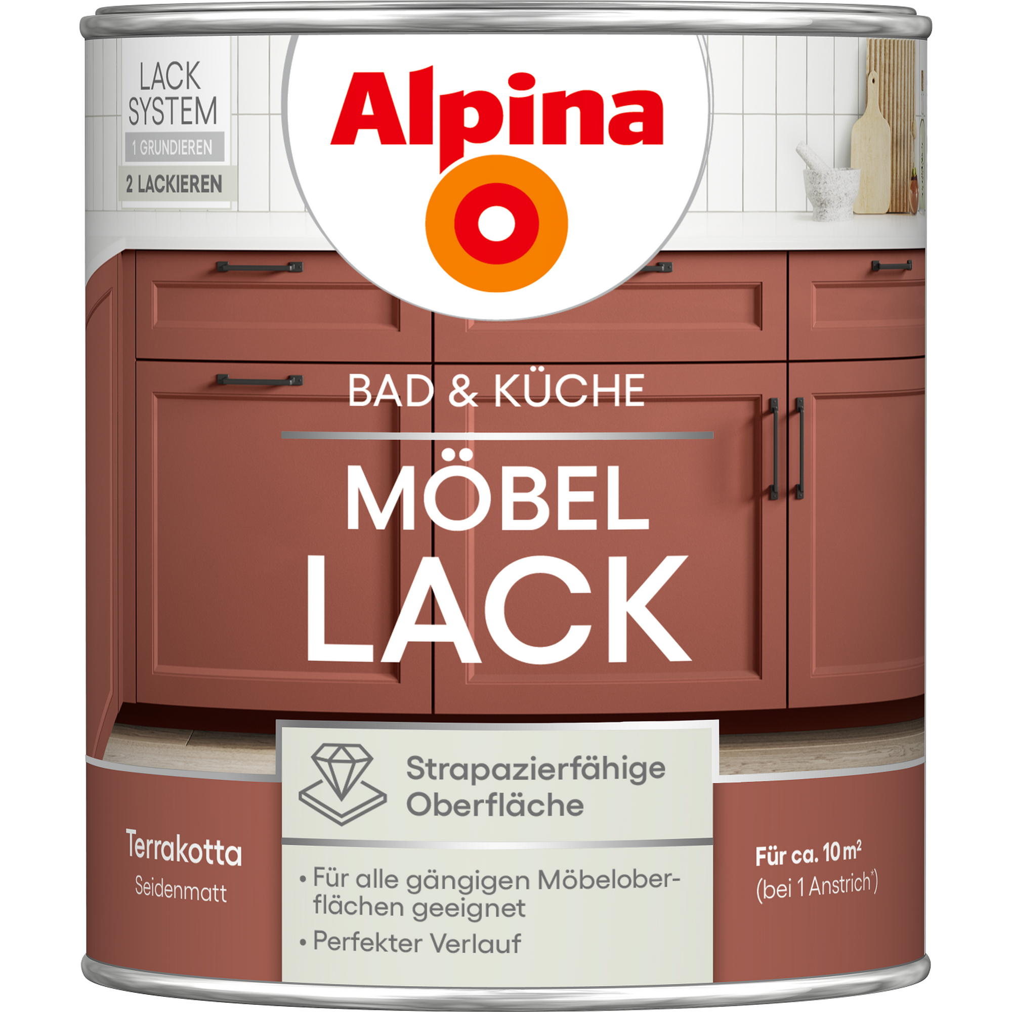 Möbellack Terrakotta seidenmatt 750 ml
