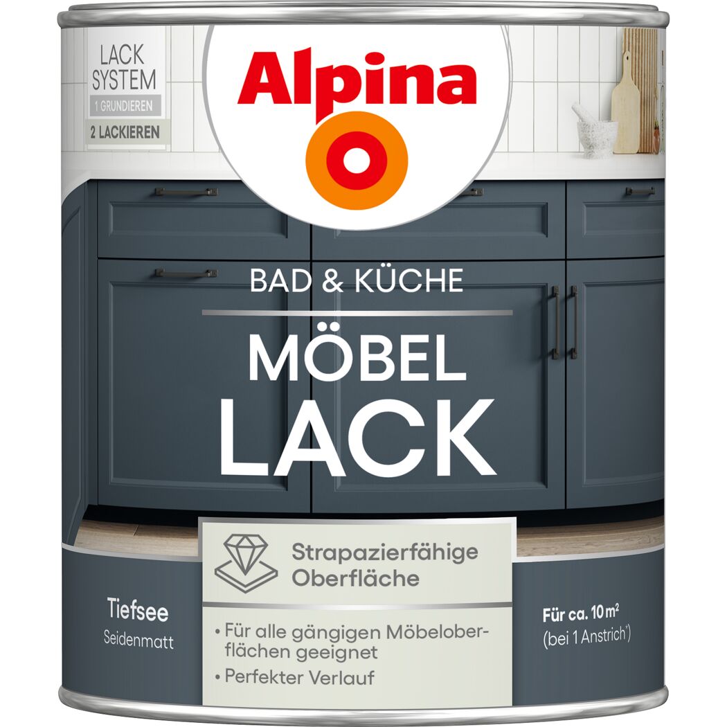Möbellack Tiefsee seidenmatt 750 ml