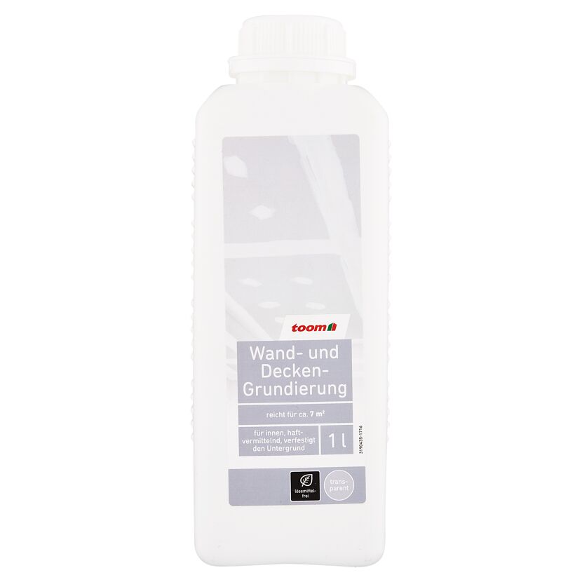 toom Wand- und Decken-Grundierung, 1 l Flasche