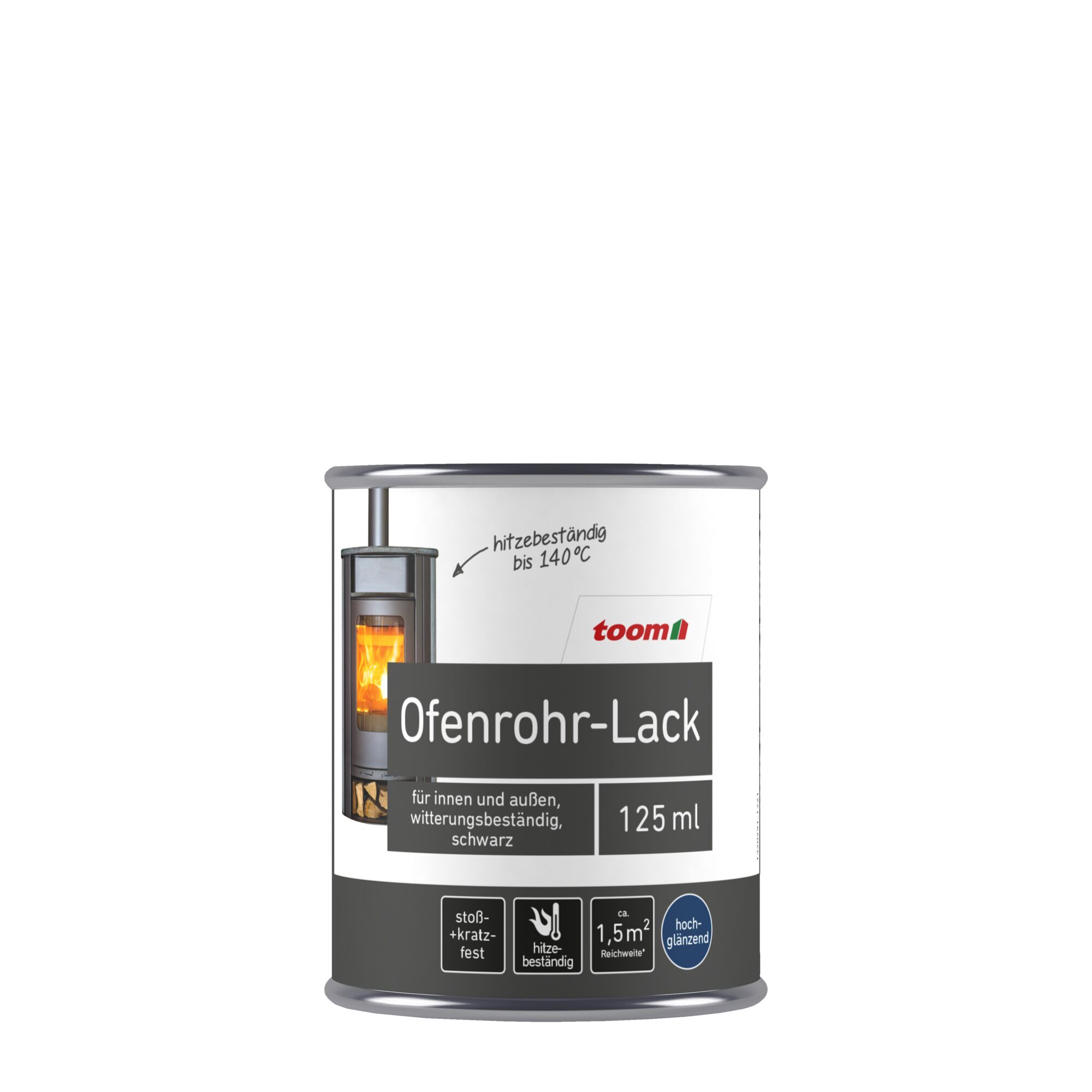 Ofenrohr-Lack von toom, 125 ml