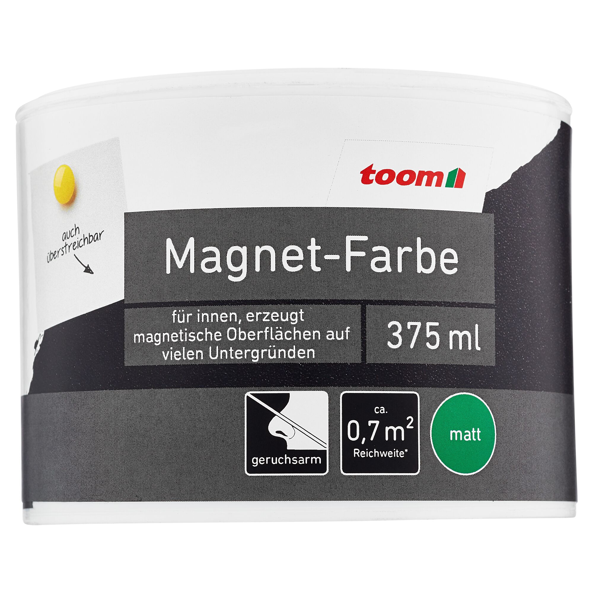 Toom Magnetfarbe, 375 ml, matt, grau