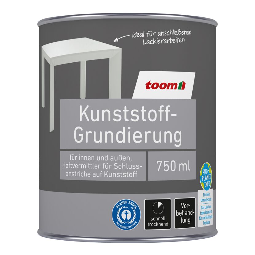 toom Kunststoff-Grundierung 750 ml für innen und außen
