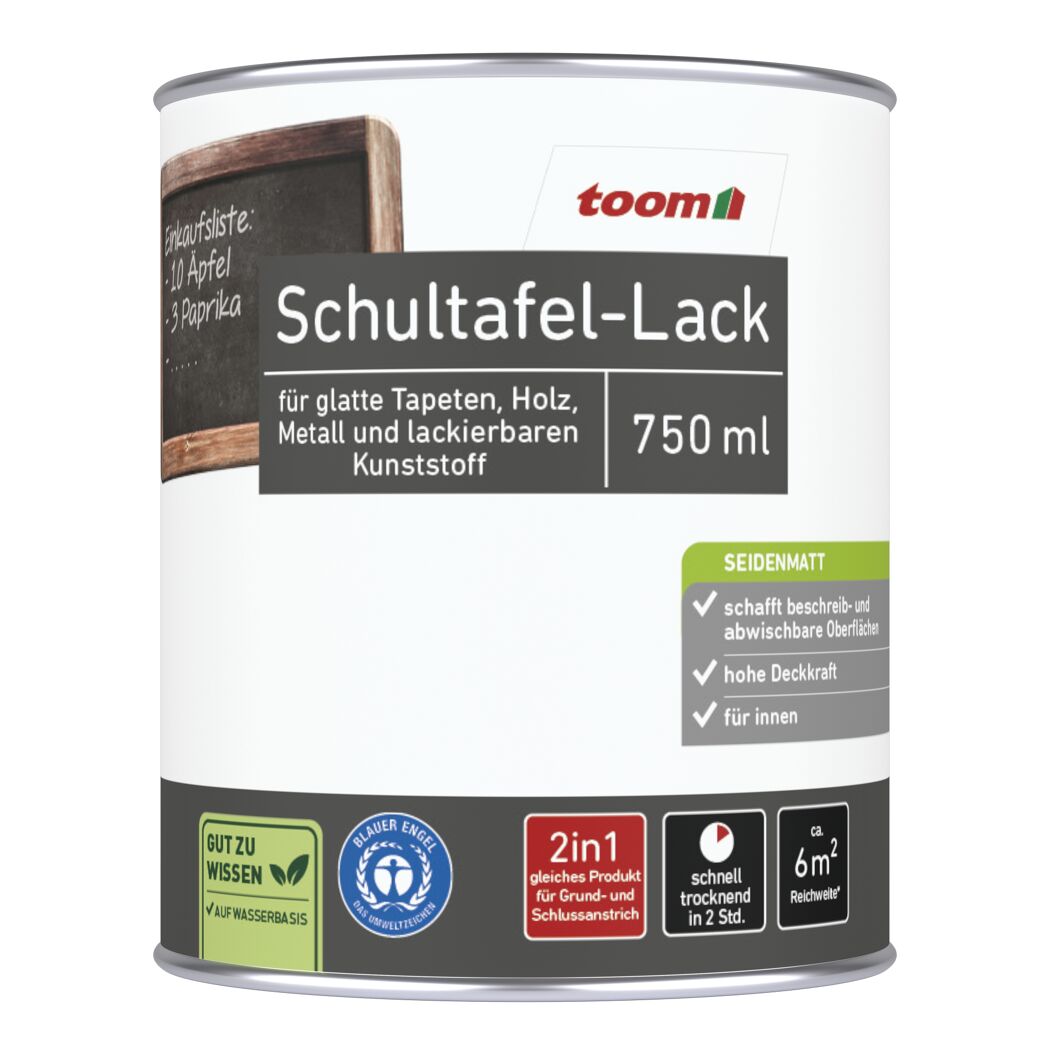 Schultafel-Lack schwarz matt 750 ml