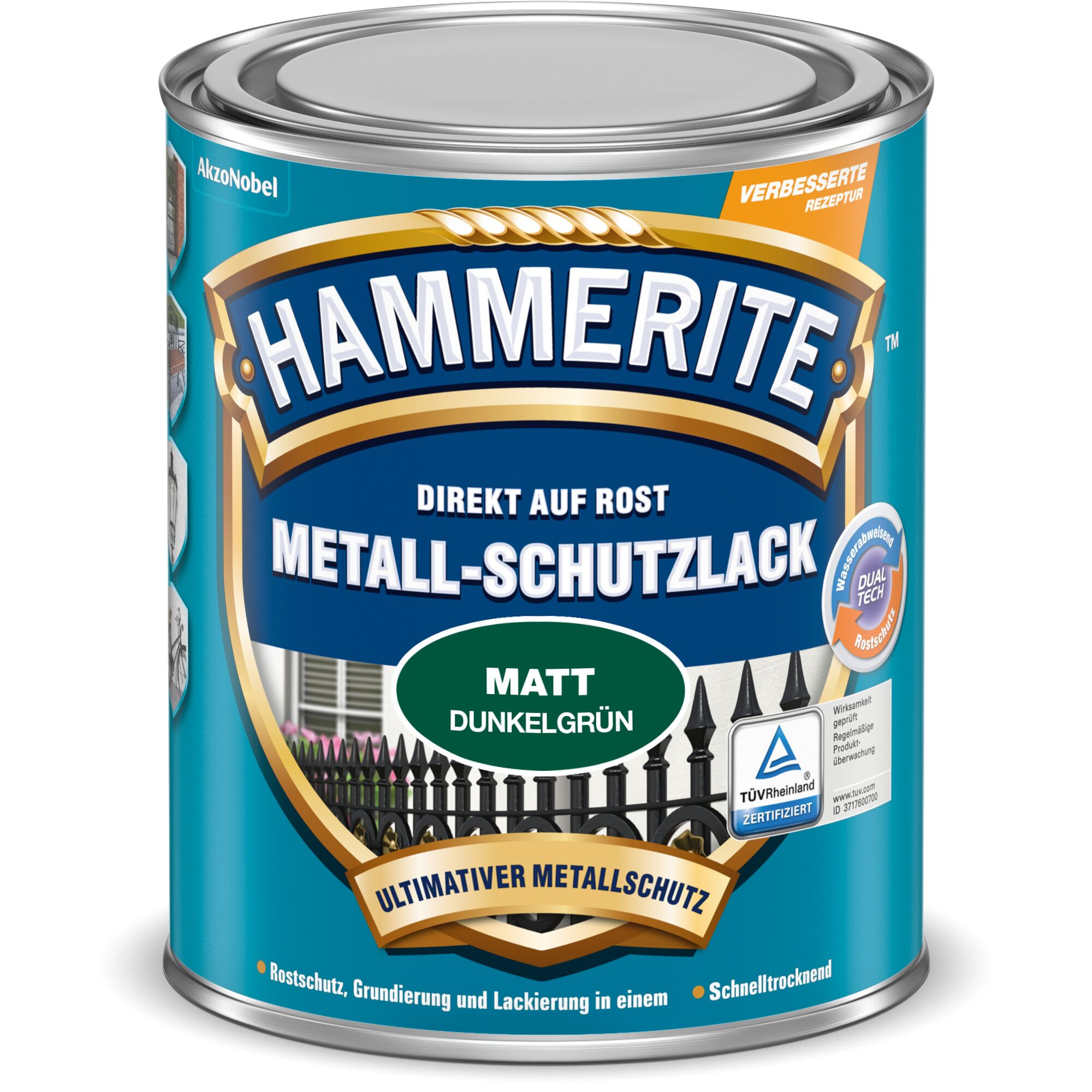 Hammerite Metall-Schutzlack, matt dunkelgrün