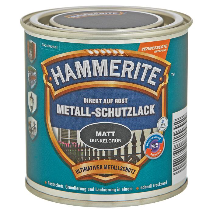 Hammerite Metallschutzlack 'Direkt auf Rost' dunkelgrün matt 250 ml