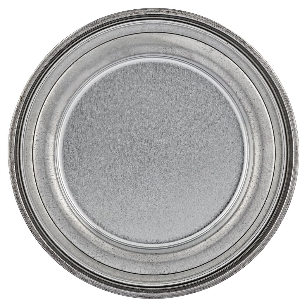 Verschlossener Metalldeckel einer Farbdose