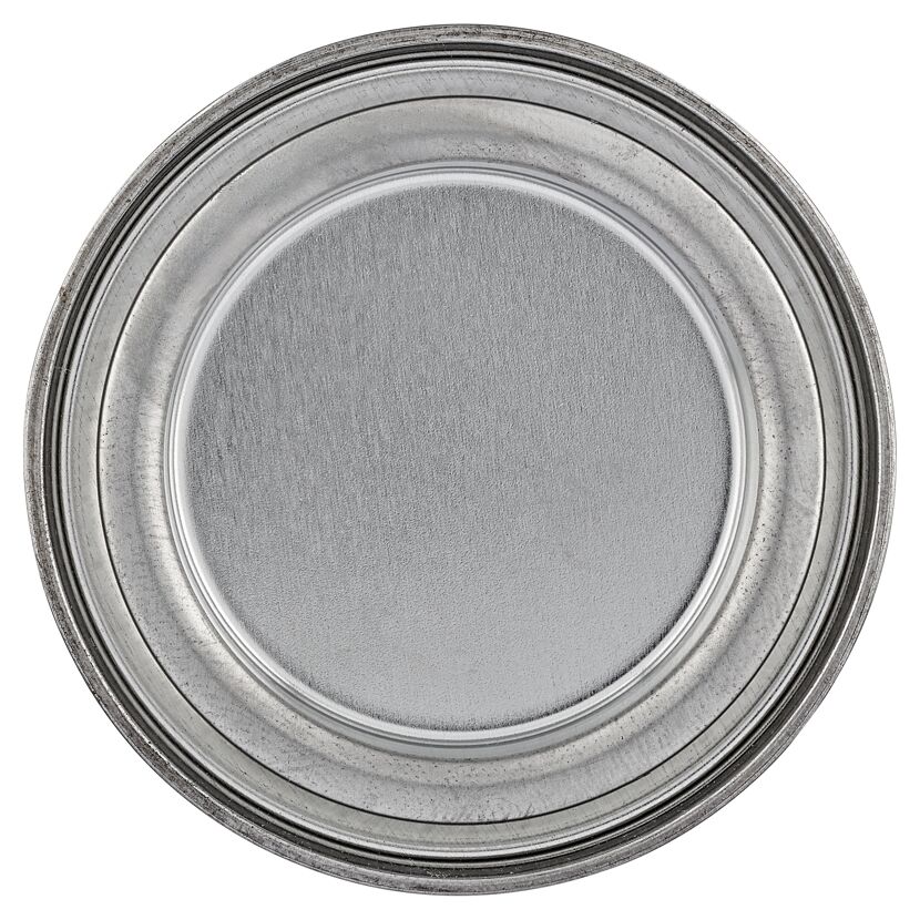 Verschlossener Metalldeckel einer Farbdose