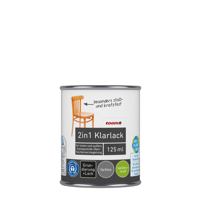 Toom 2in1 Klarlack, 125ml Dose
