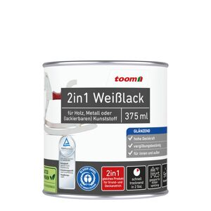 2in1 Weißlack glänzend 375 ml