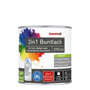 2in1 Buntlack 'Eisblume' reinweiß seidenmatt 375 ml