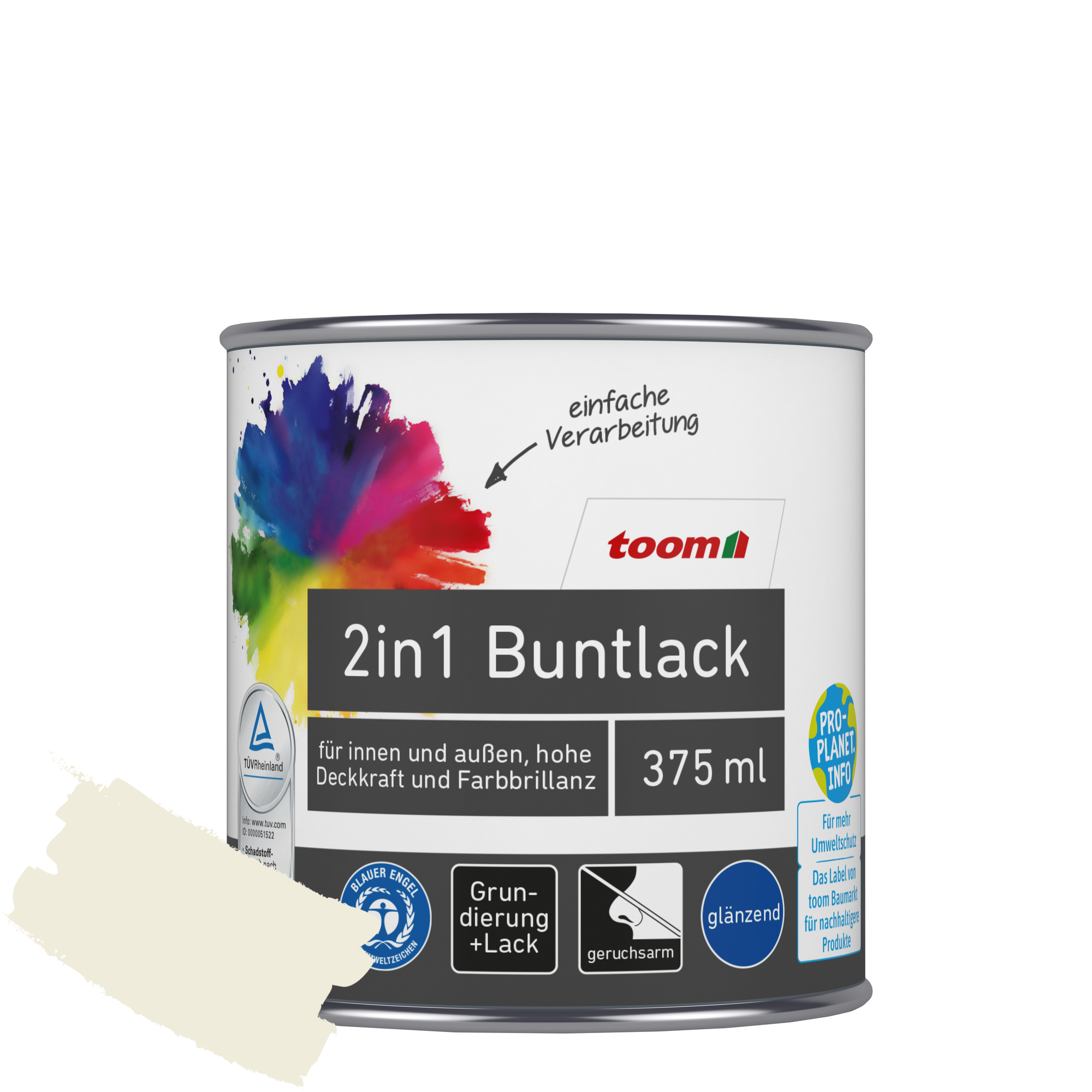 2in1 Buntlack 'Eisblume' weiß glänzend 375 ml + product picture