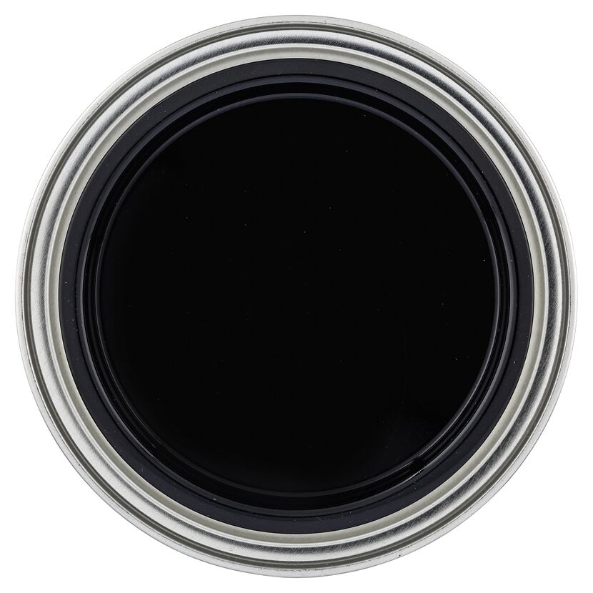 Dose mit schwarzem 2in1 Buntlack glänzend
