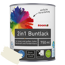 2in1 Buntlack 'Eisblume' reinweiß seidenmatt 750 ml