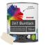 2in1 Buntlack 'Bergkristall' cremeweiß seidenmatt 750 ml