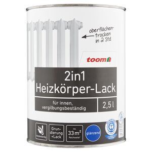 2in1 Heizkörper-Lack weiß glänzend 750 ml
