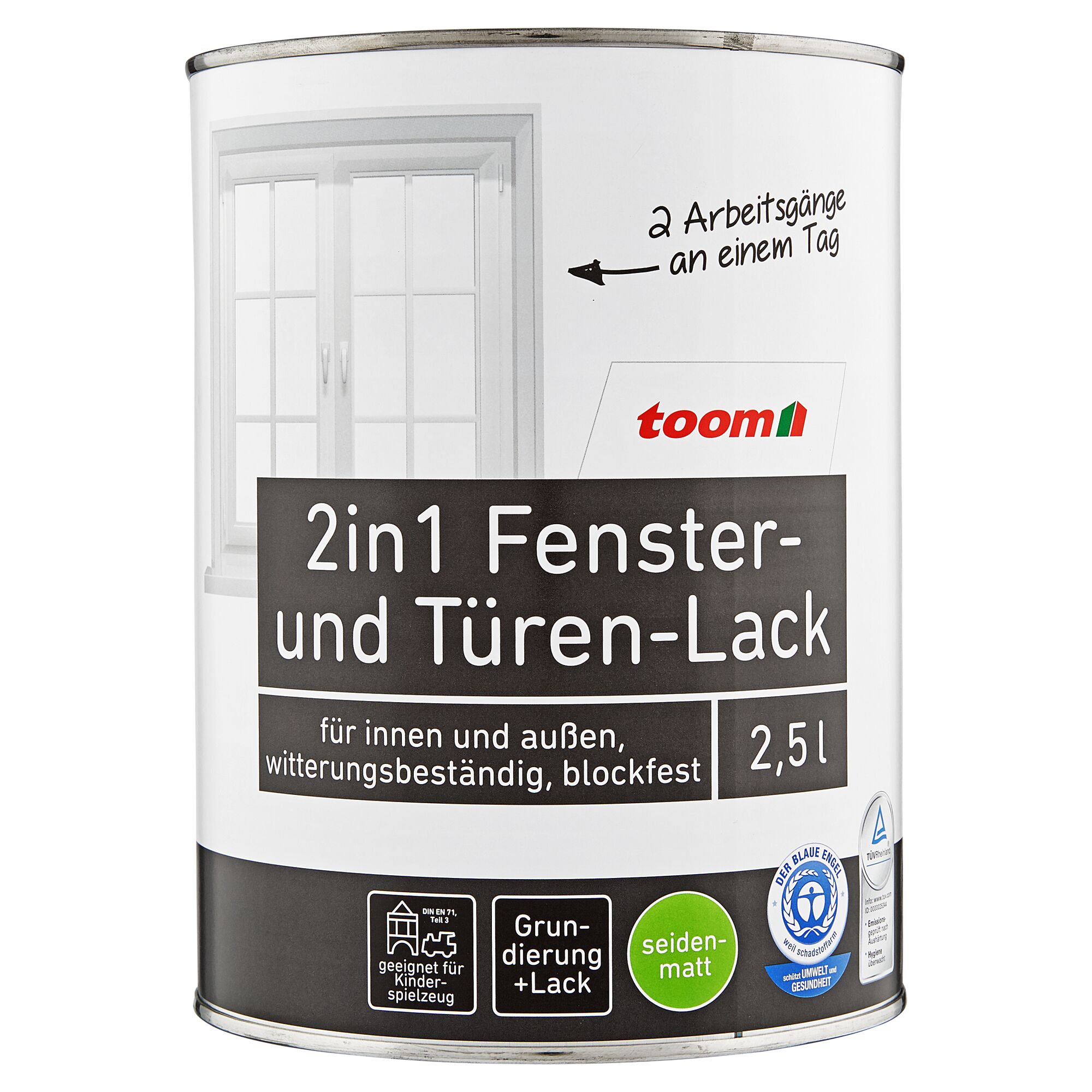 toom 2in1 Fenster- und Türen-Lack