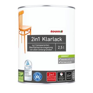 2in1 Klarlack transparent seidenmatt 2,5 l